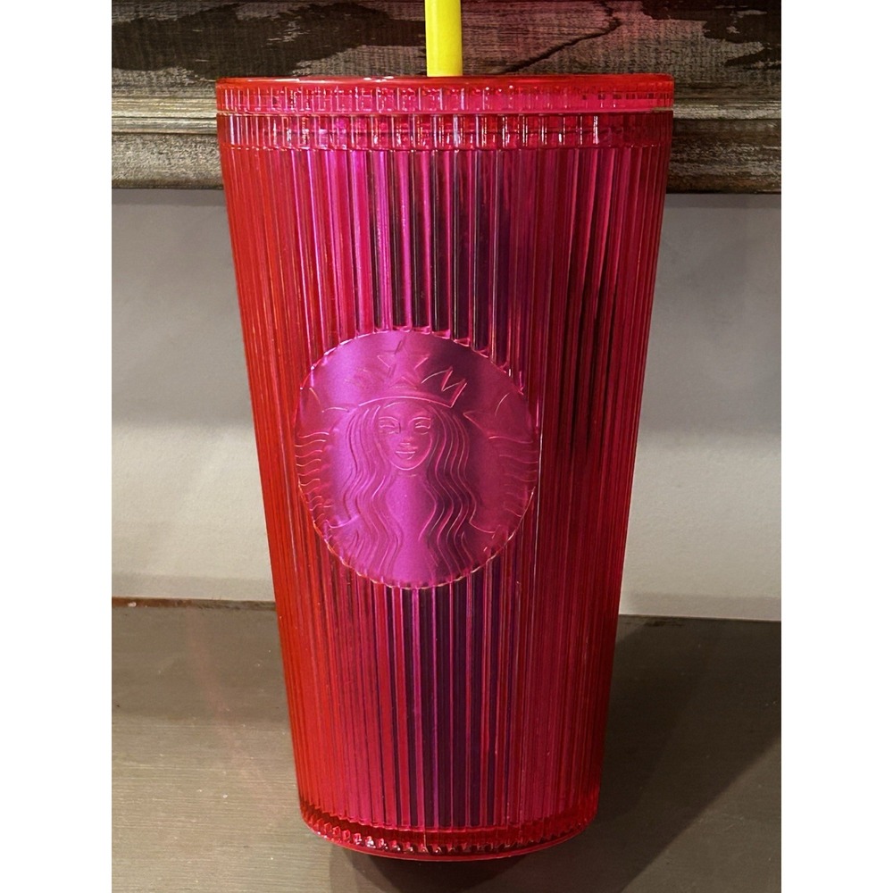 Starbucks Summer 2023 Iridescent Magenta Bling  Tumbler Venti‎ 24oz